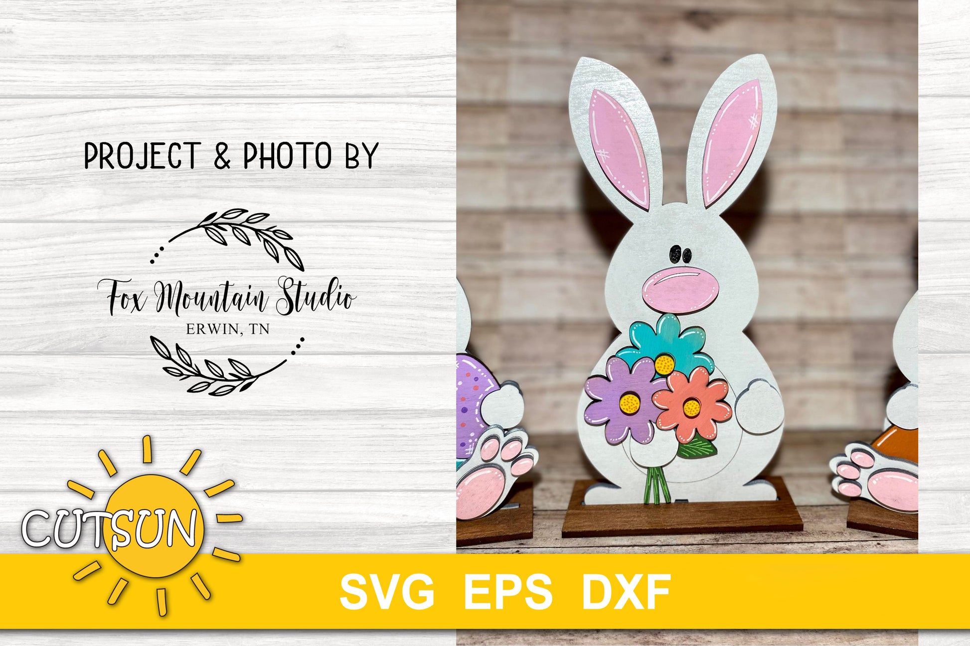 Easter bunnies shelf sitters SVG bundle