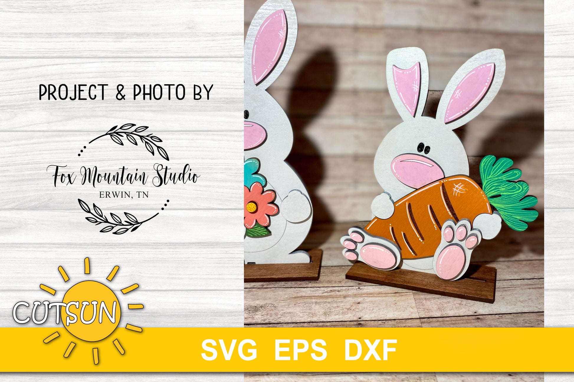 Easter bunnies shelf sitters SVG bundle