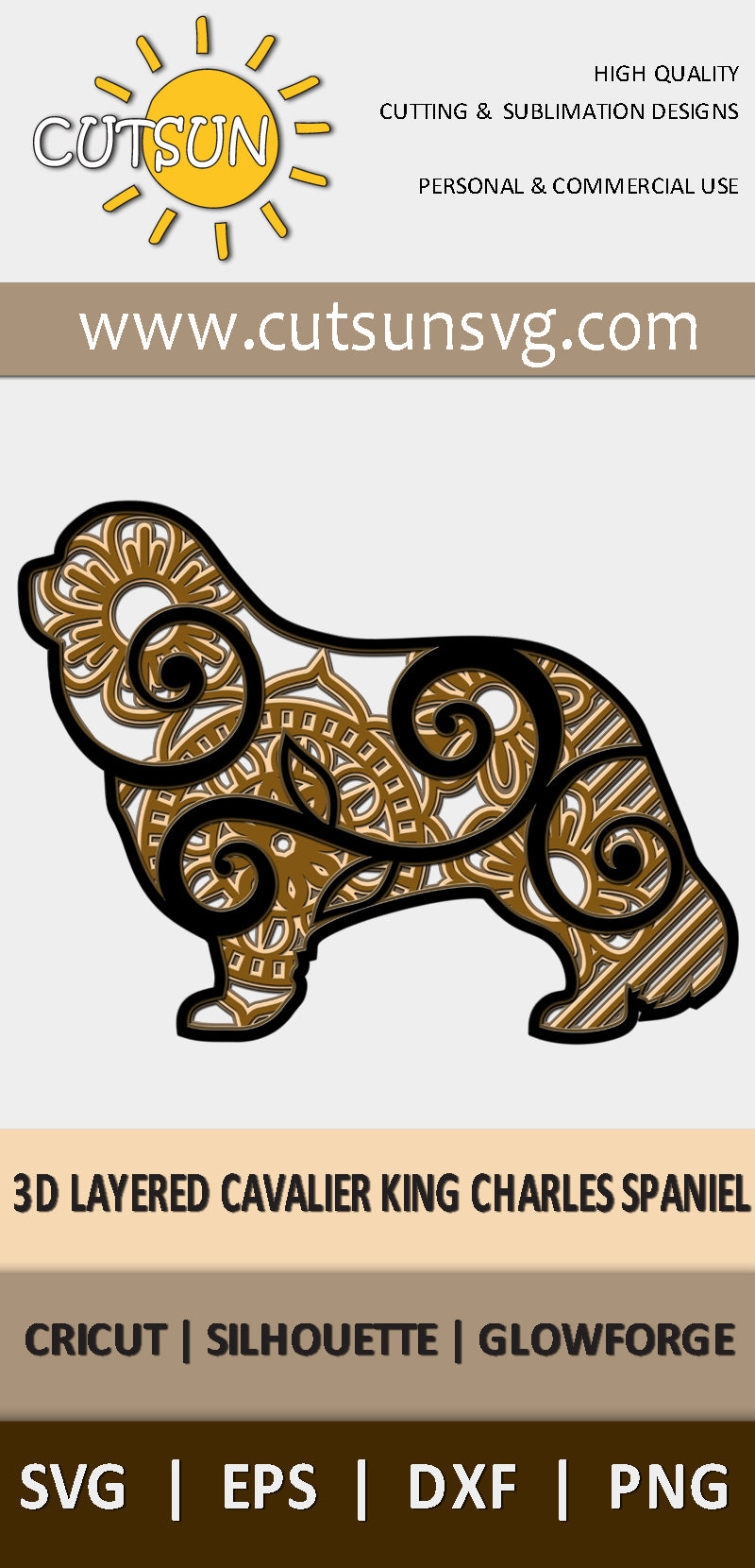 Dog SVG Cavalier King Charles Spaniel