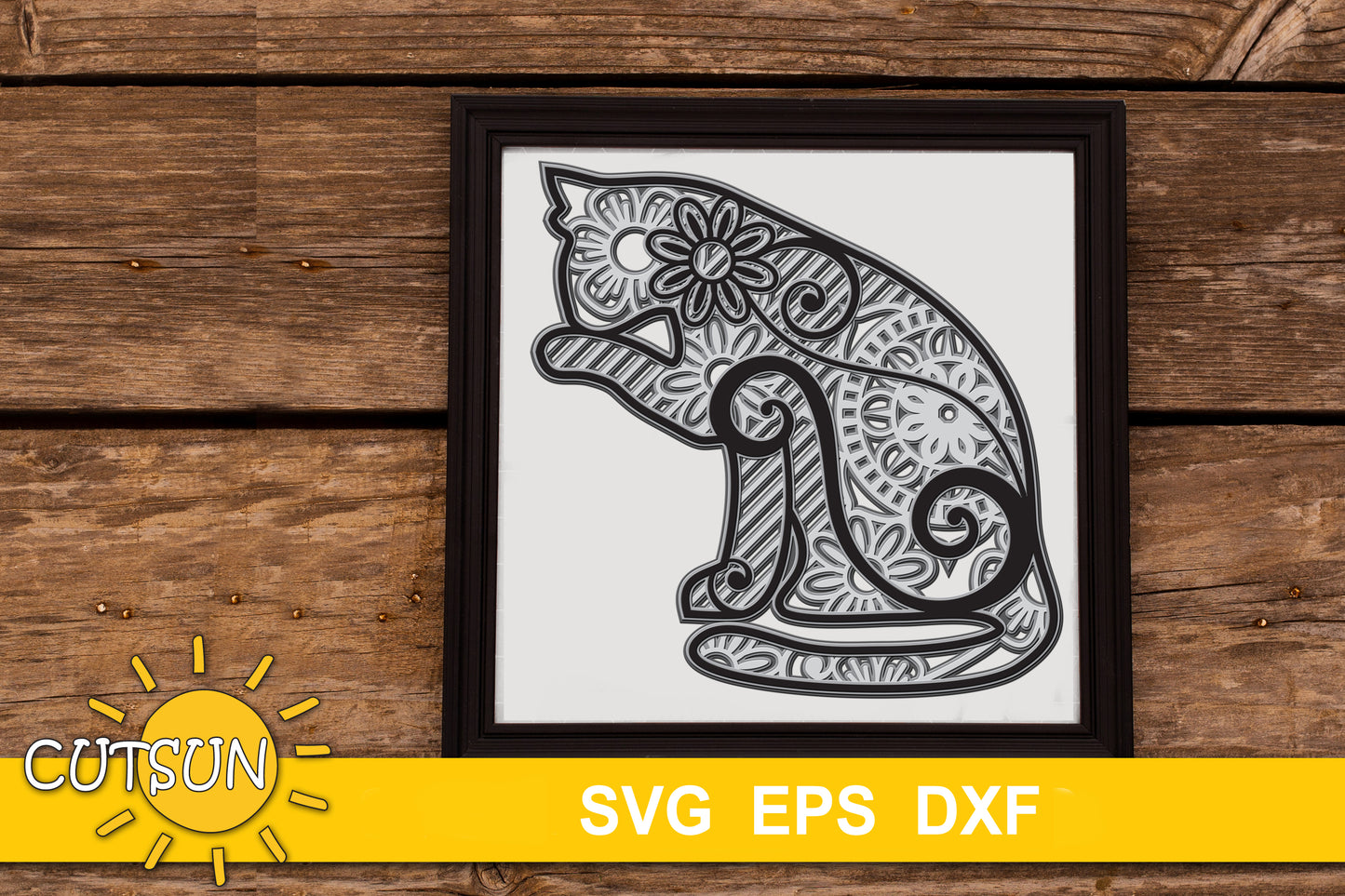 3D layered cats bundle