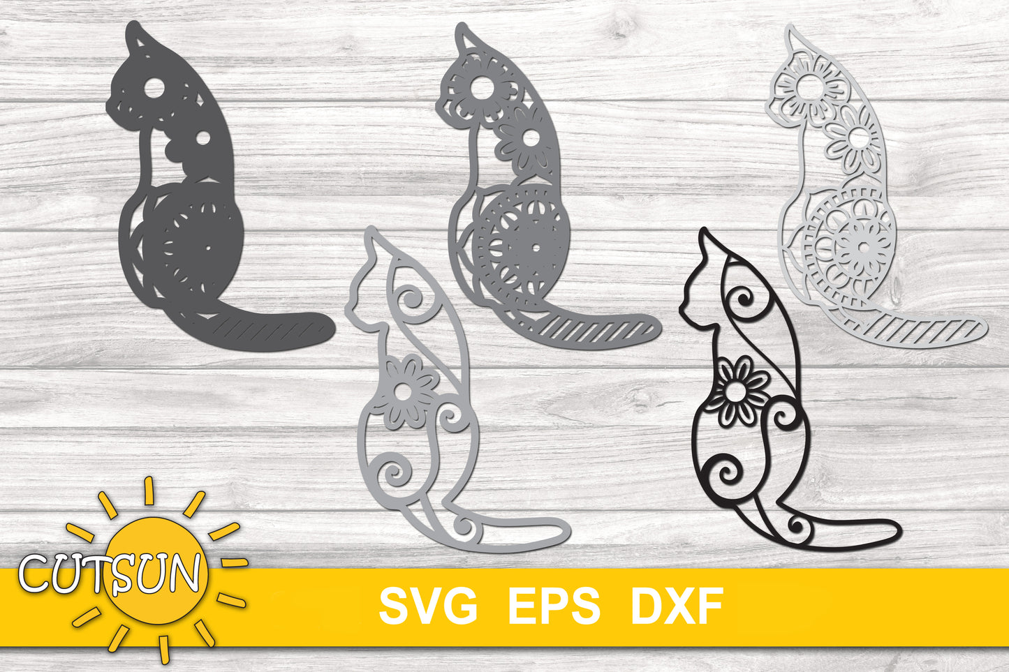 3D layered Cat SVG