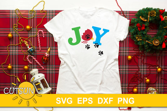 Joy Christmas SVG design for Cat owner