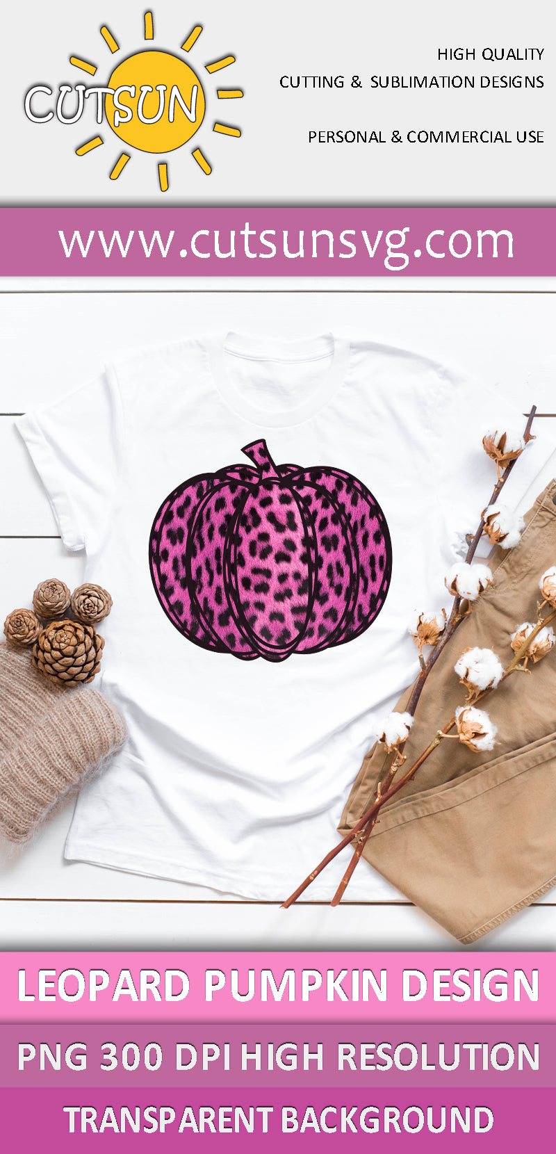 Pink Leopard Sublimation design