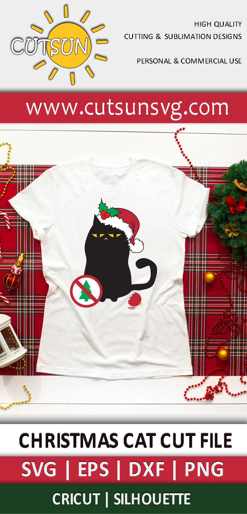 Christmas Cat SVG