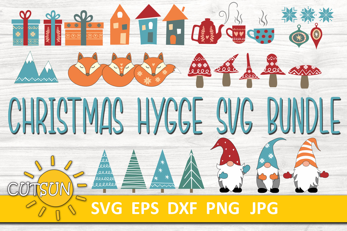 Christmas SVG bundle Christmas Hygge