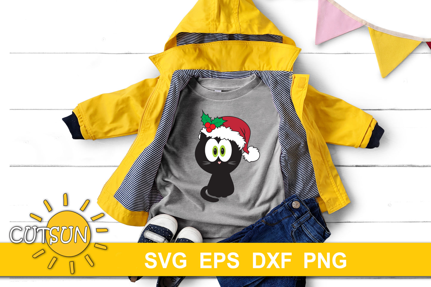 Christmas Kitty SVG