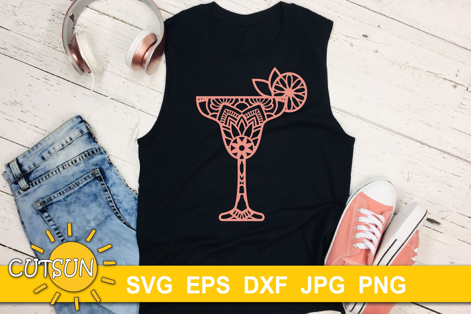 Mandala Cocktail SVG