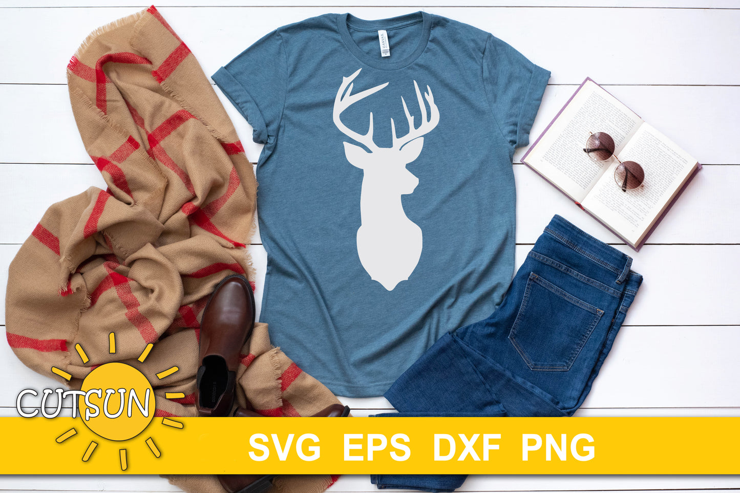 Deer Head SVG | Deer head cut file