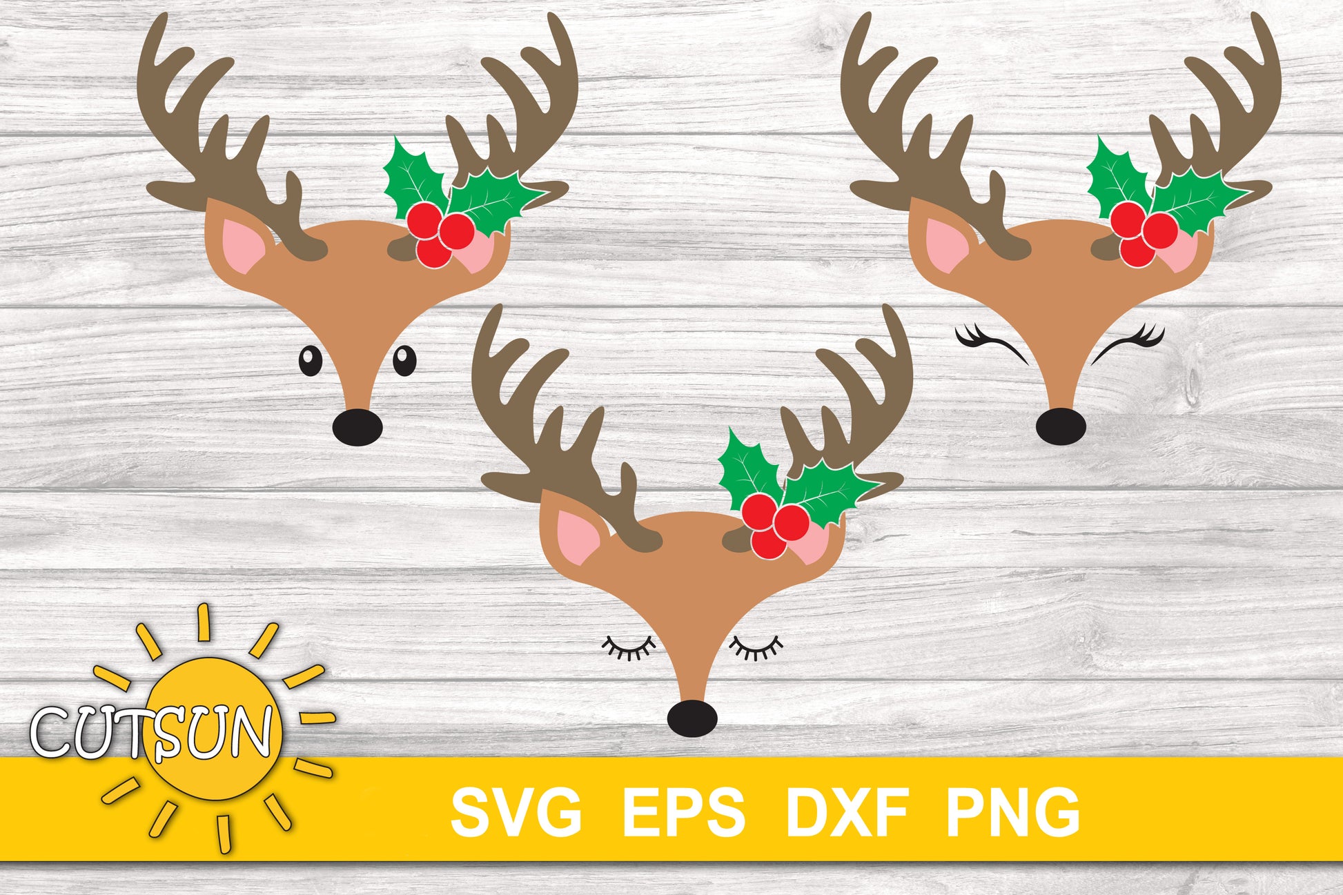 Baby Reindeer Face SVG