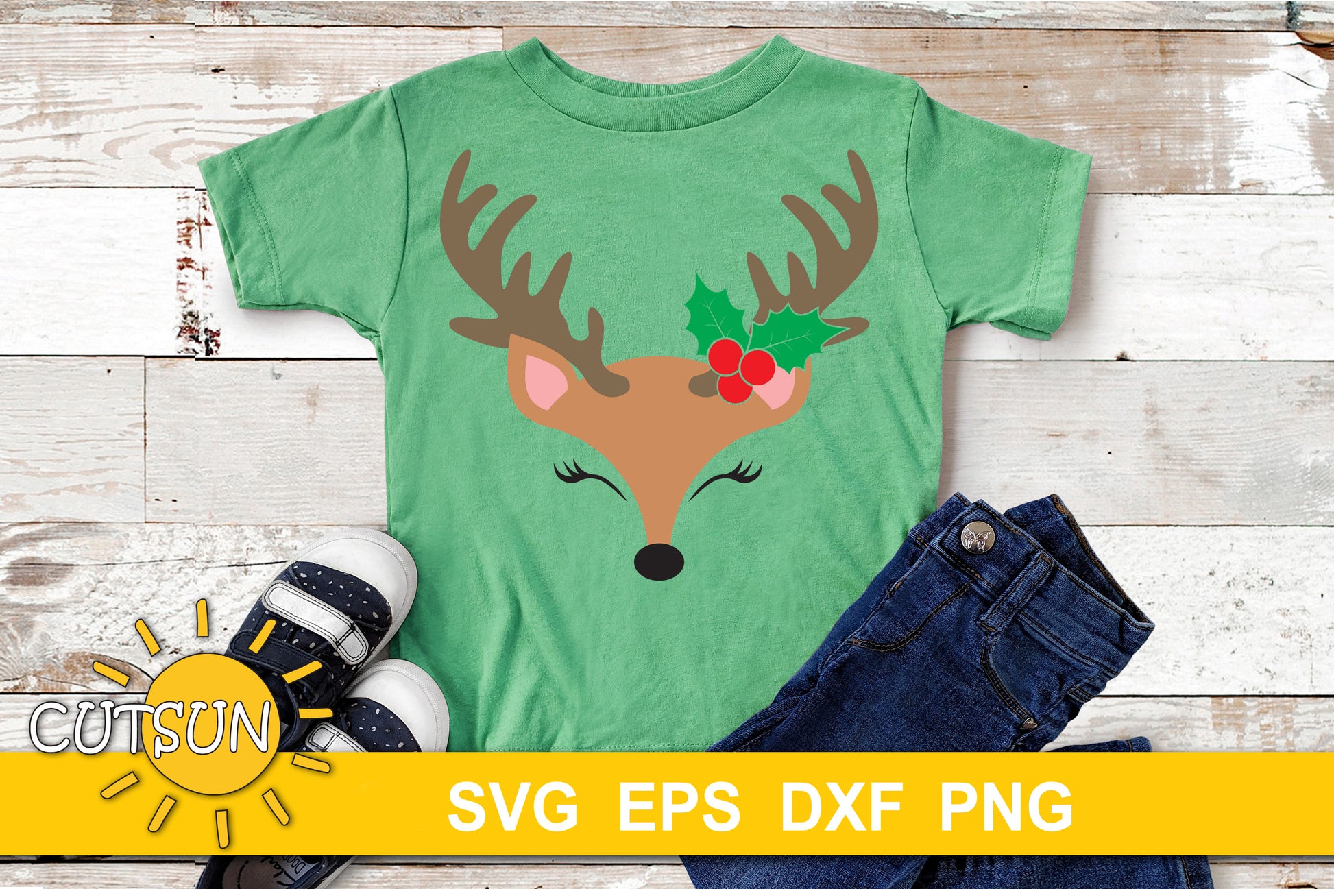 Baby Reindeer Face SVG