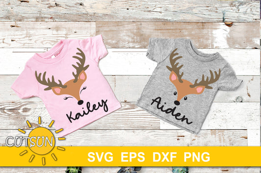 Baby Reindeer Face SVG