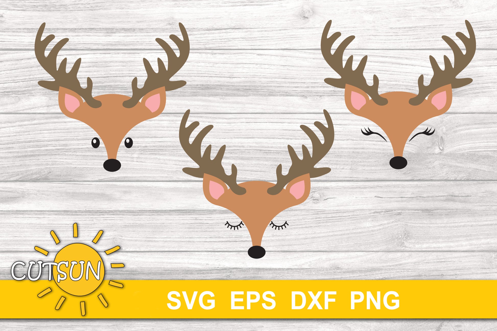 Baby Reindeer Face SVG