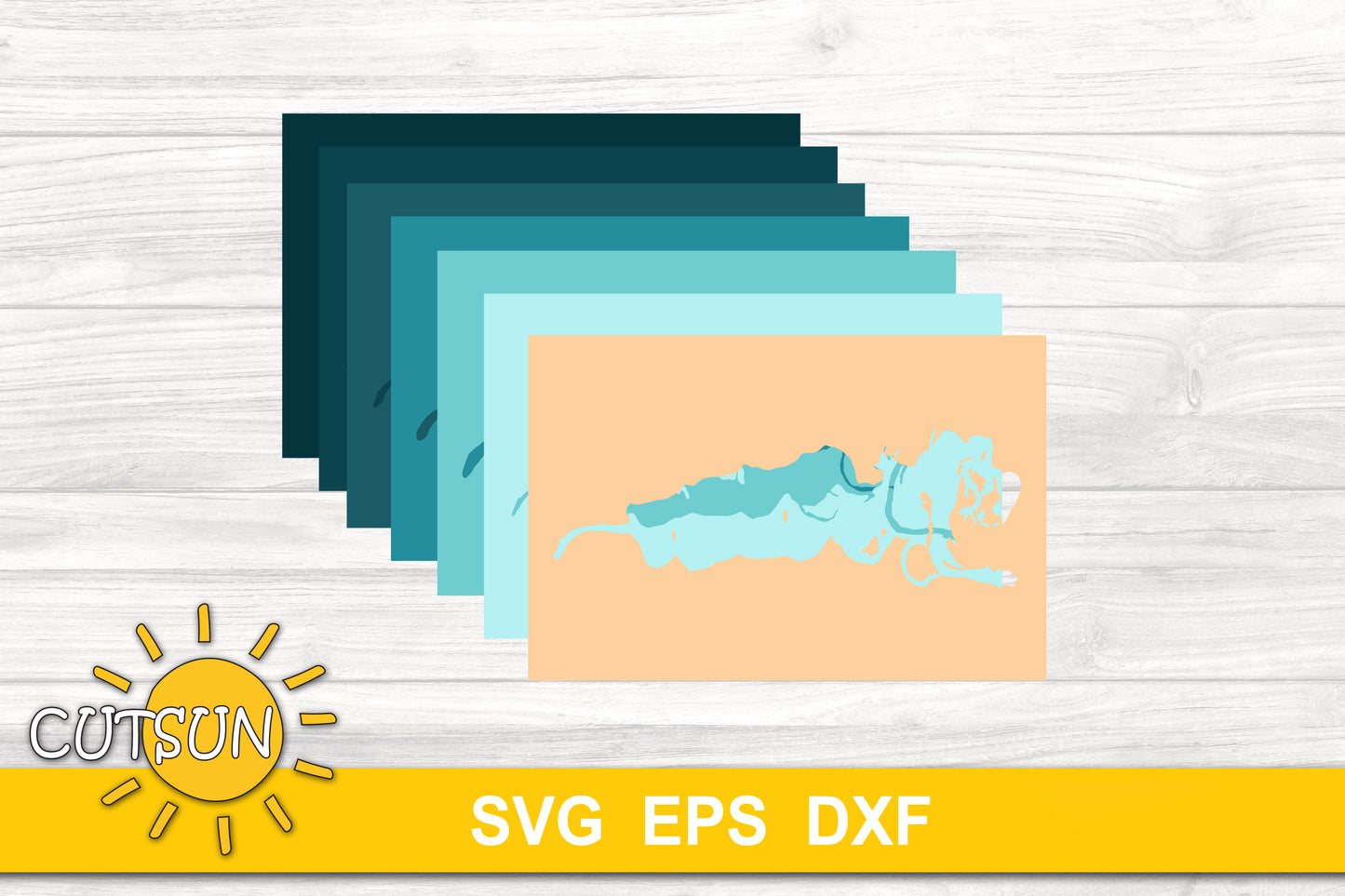 3D Layered Lake Eau Claire Depth Map SVG