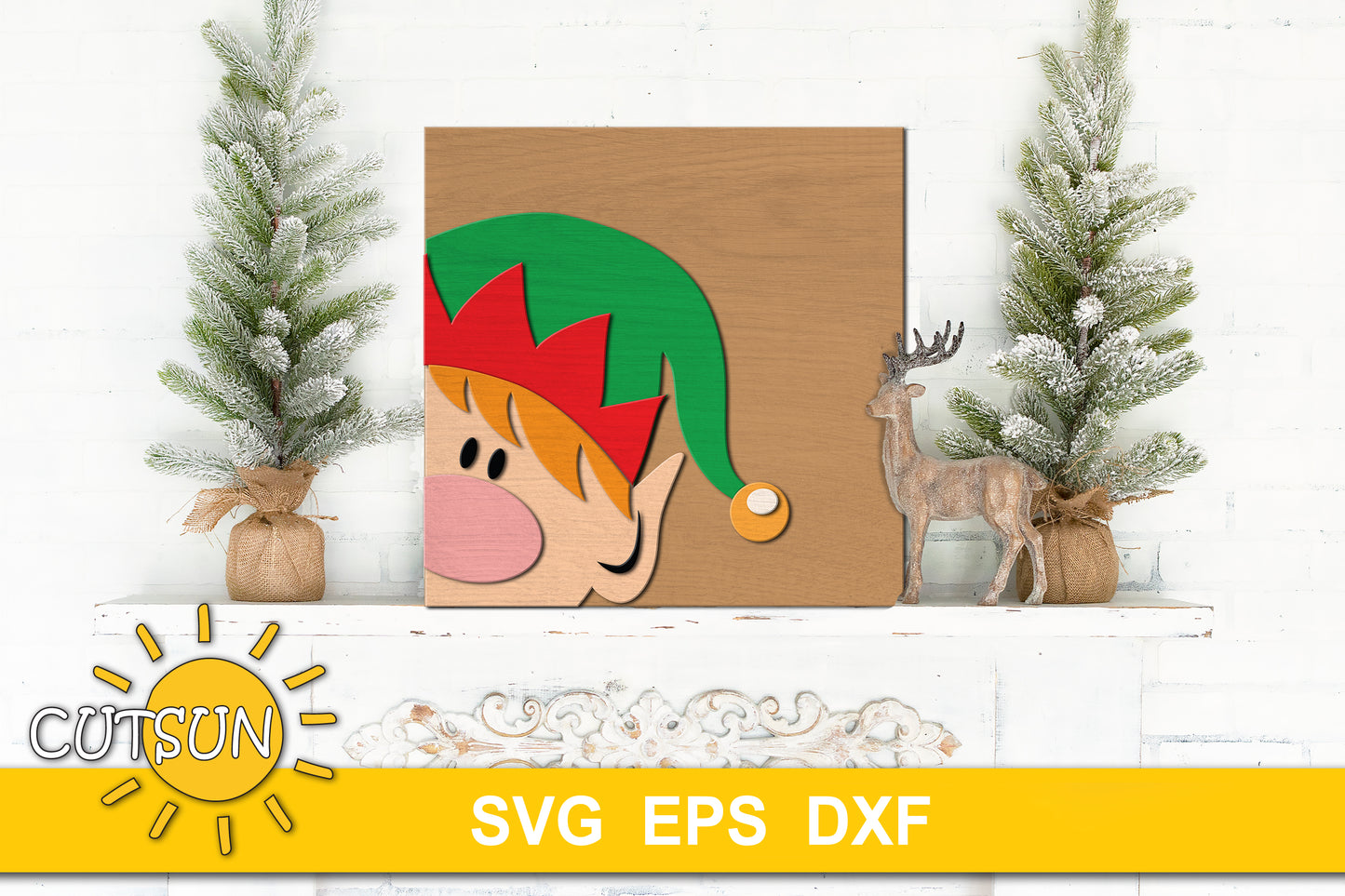 Elf Square sign SVG | Elf Rectangle sign SVG