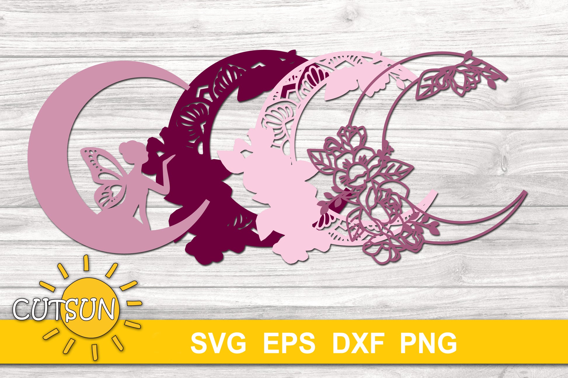 3D layered Fairy SVG