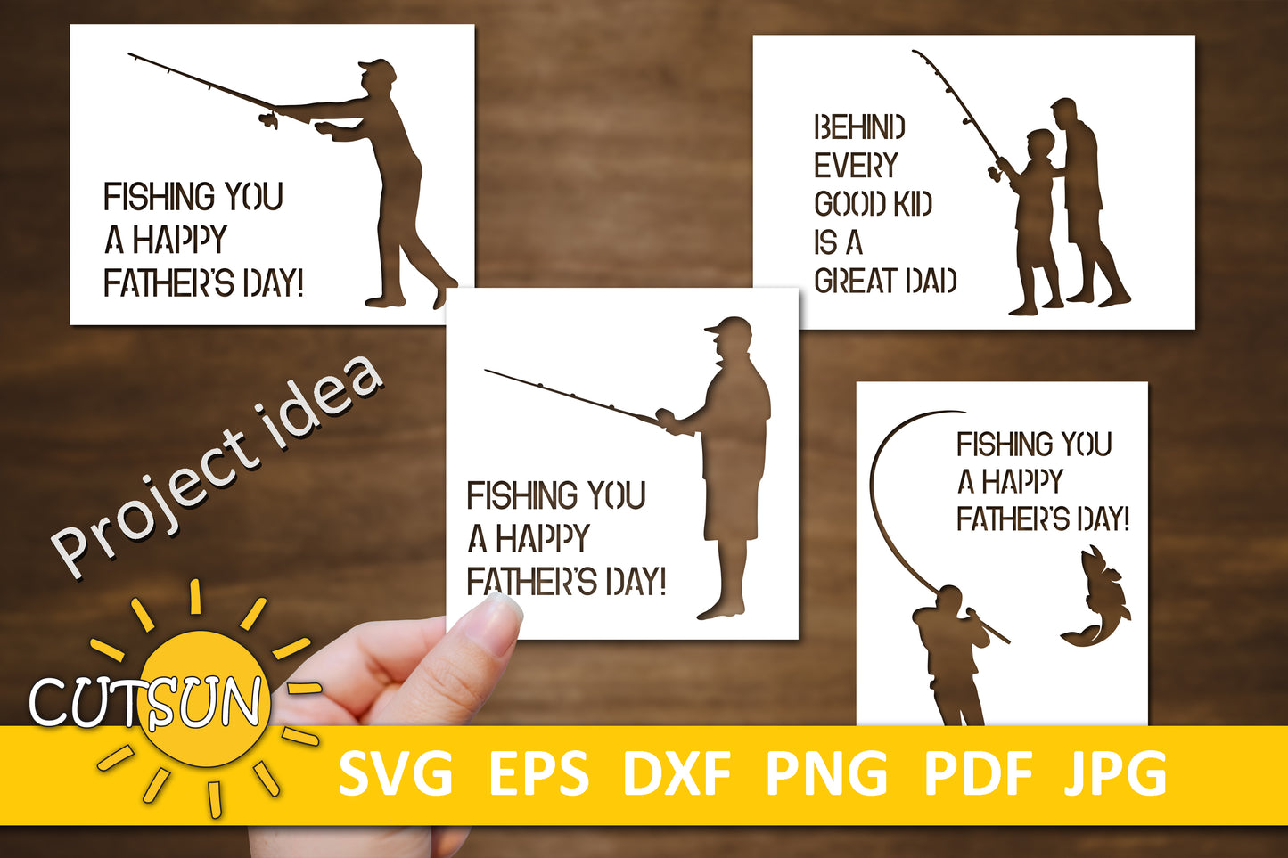 Fishing clipart SVG bundle