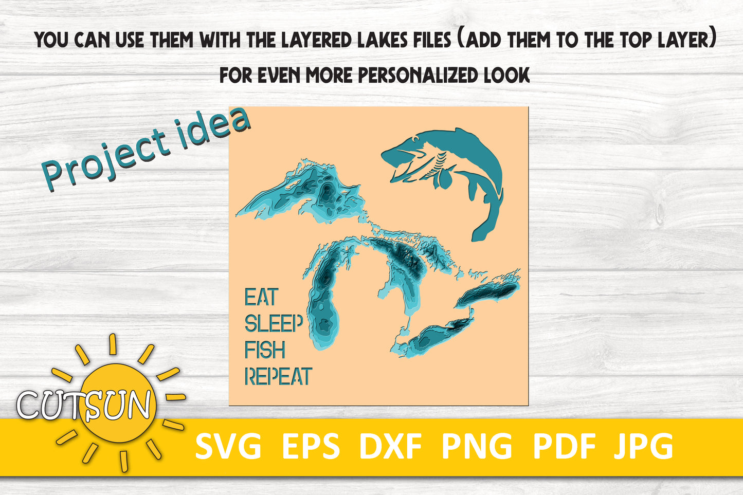 Fishing clipart SVG bundle