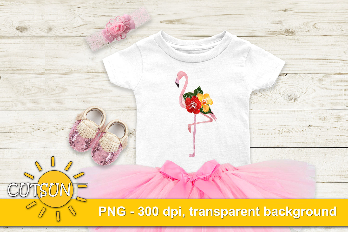 Flamingo Watercolor sublimation design