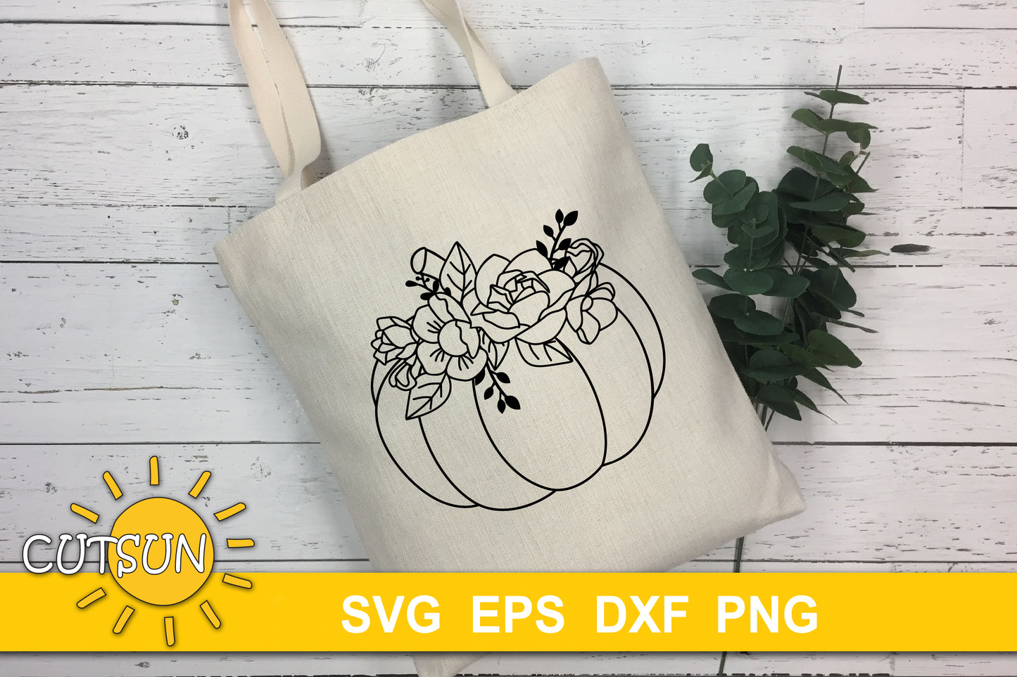Floral Pumpkin SVG