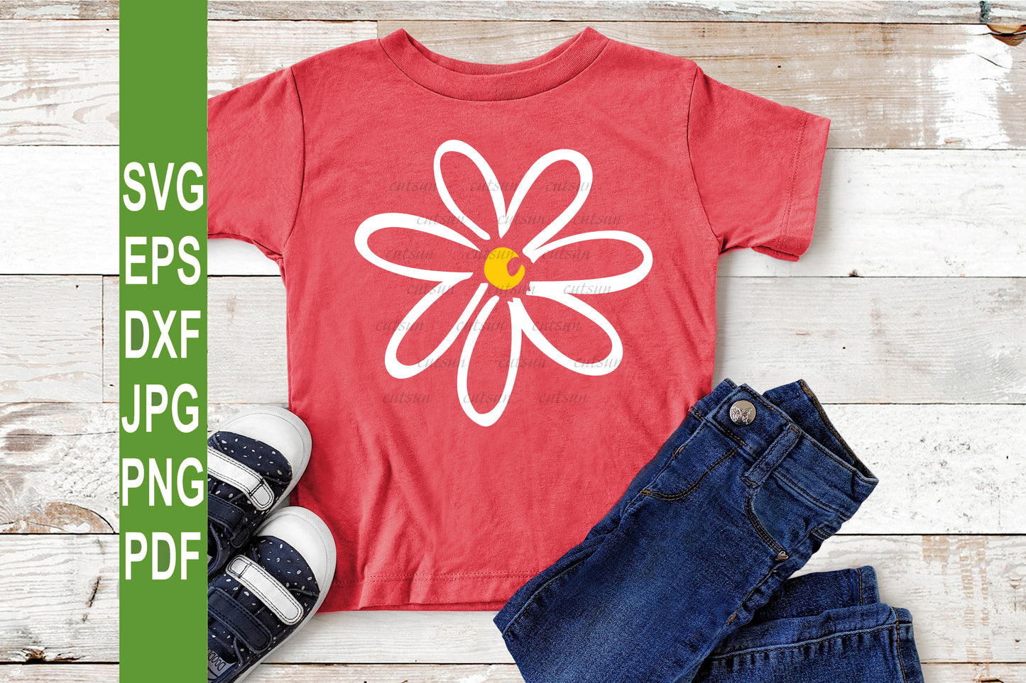 Flower SVG | Hand drawn flower SVG | Daisy SVG file