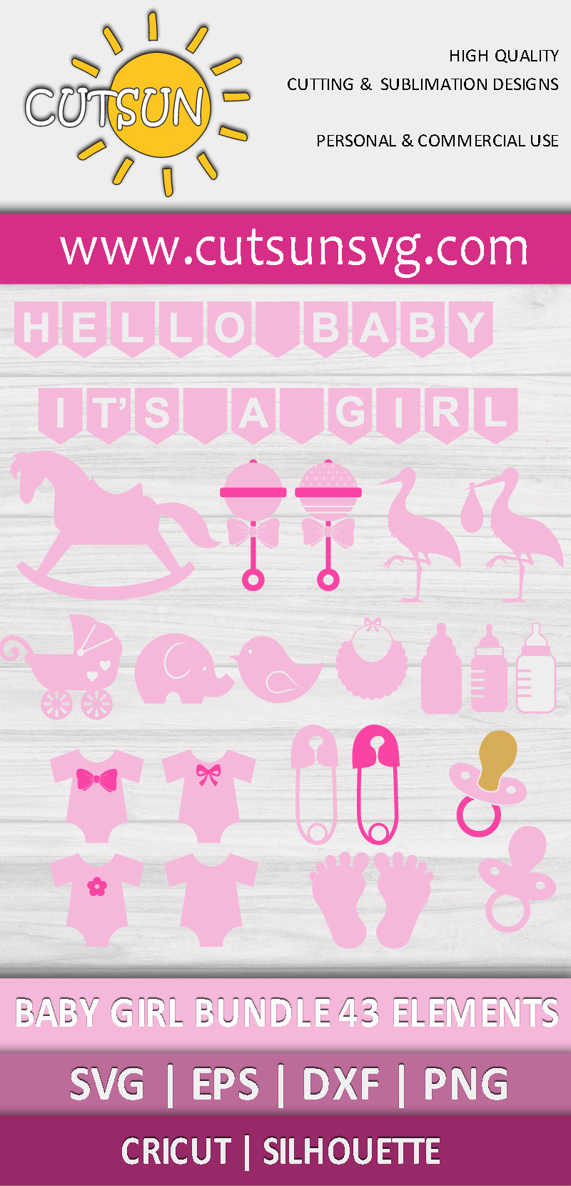 Baby Girl SVG bundle