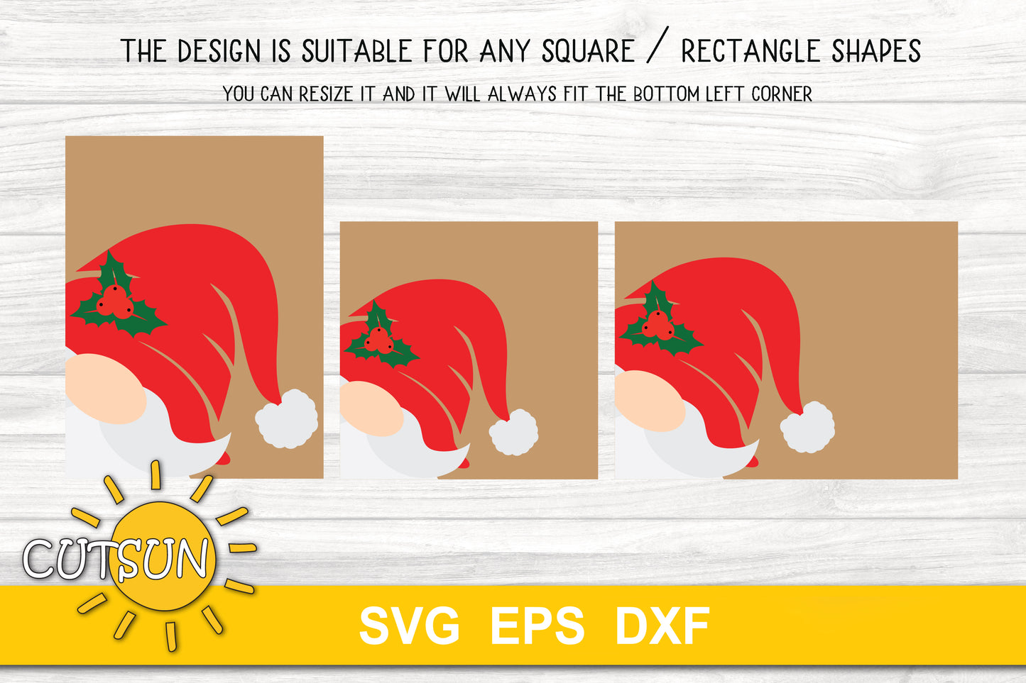 Gnome Square porch sign SVG