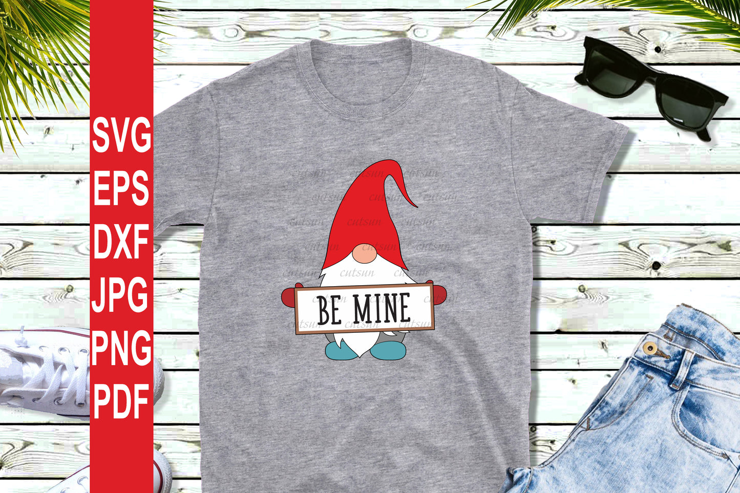 Gnome SVG | Be mine gnome SVG | Gnome cut file
