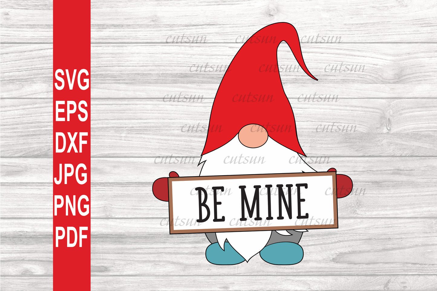 Gnome SVG | Be mine gnome SVG | Gnome cut file