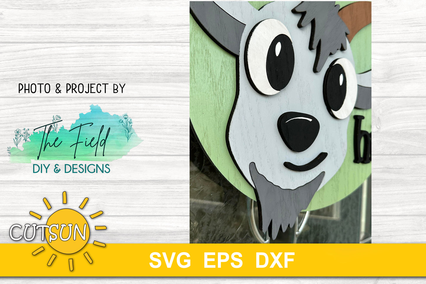 Goat hi door hanger svg