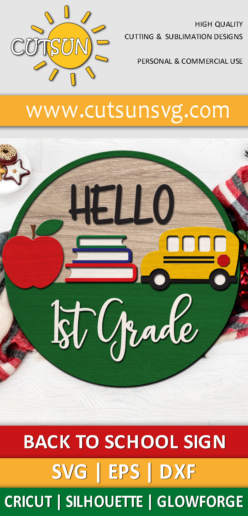 Hello 1st Grade SVG