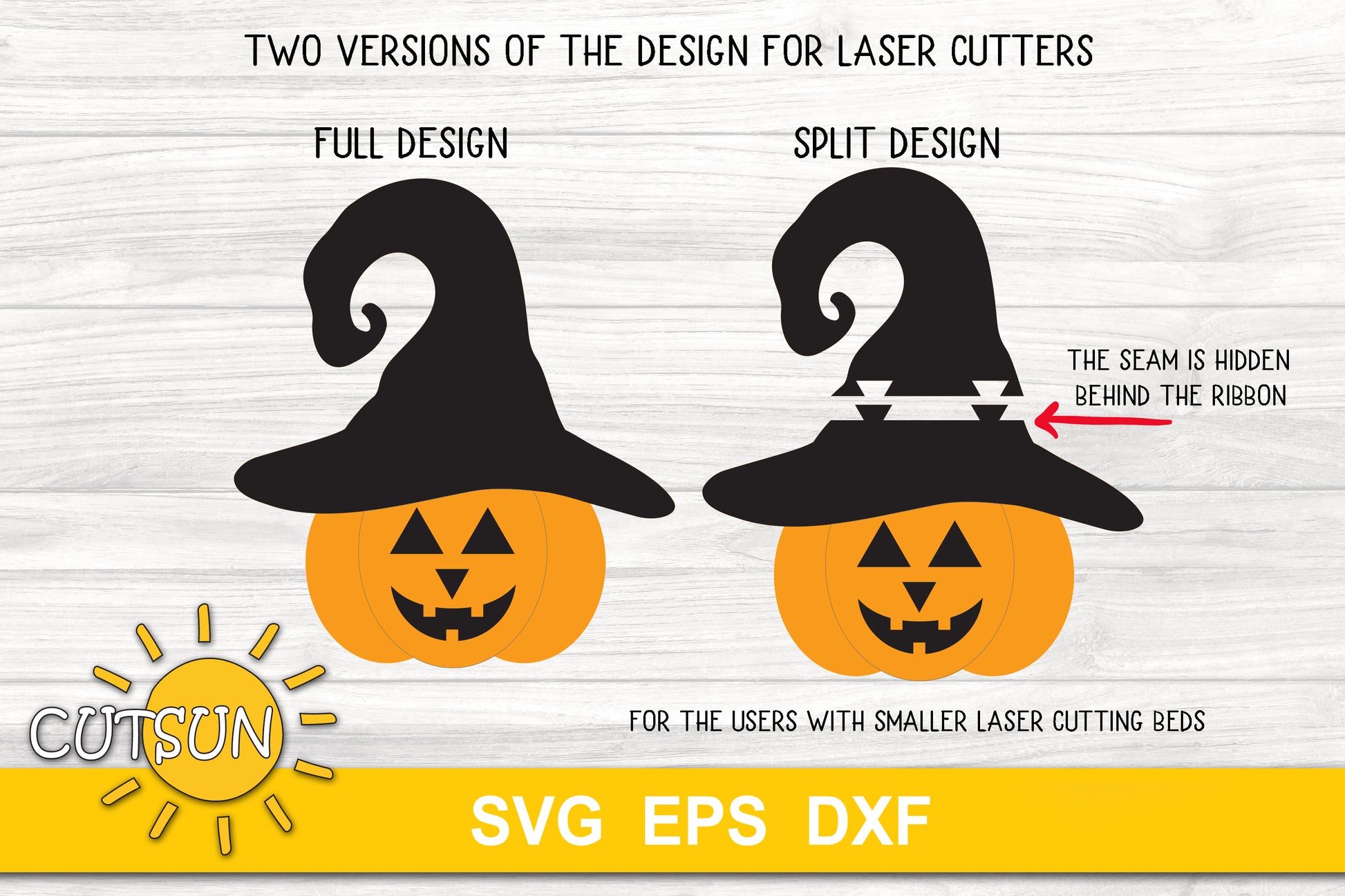 Jack O Lantern Door Hanger Laser cut file