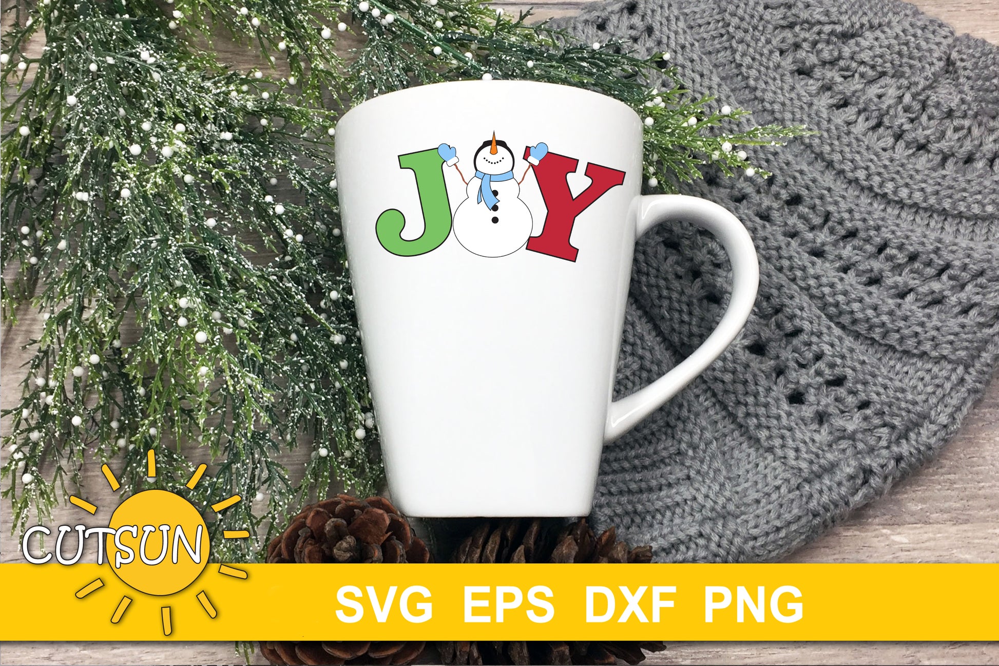 Joy Snowman Christmas design