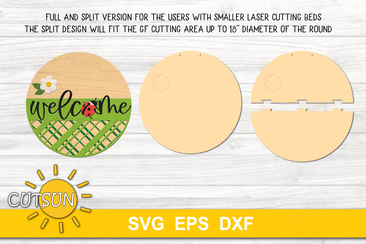 Spring welcome sign SVG