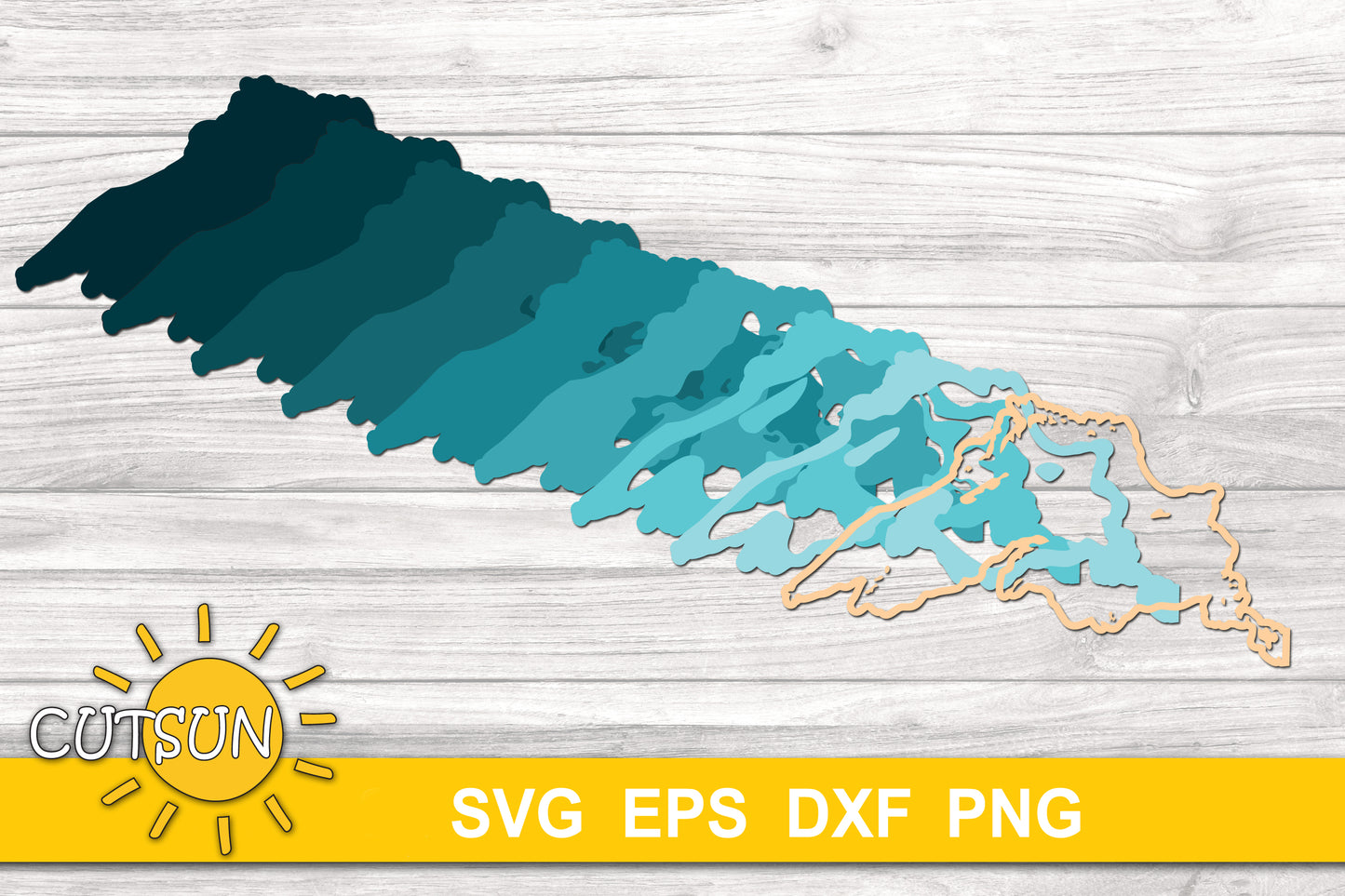 3D Layered Lake Superior Depth Map