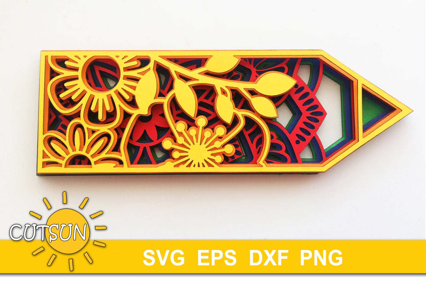 3D Layered Pencil SVG