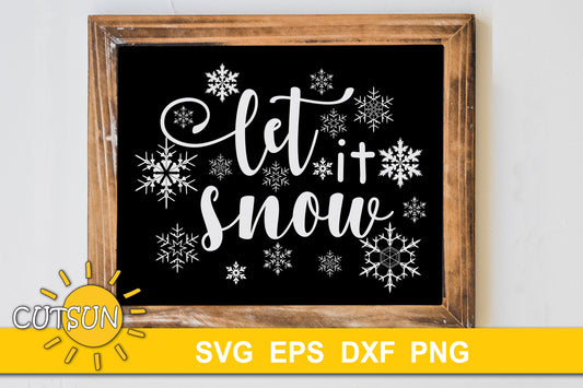 Let it Snow SVG