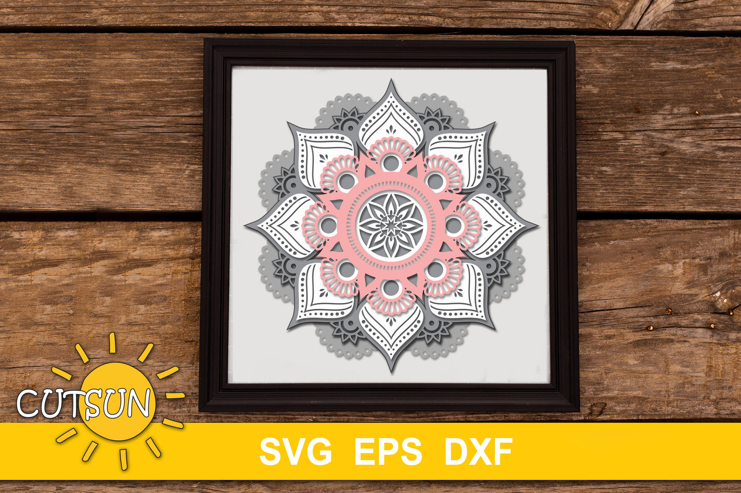 3D Layered Mandala SVG