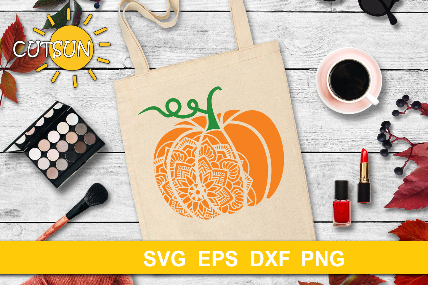 Mandala Pumpkin SVG