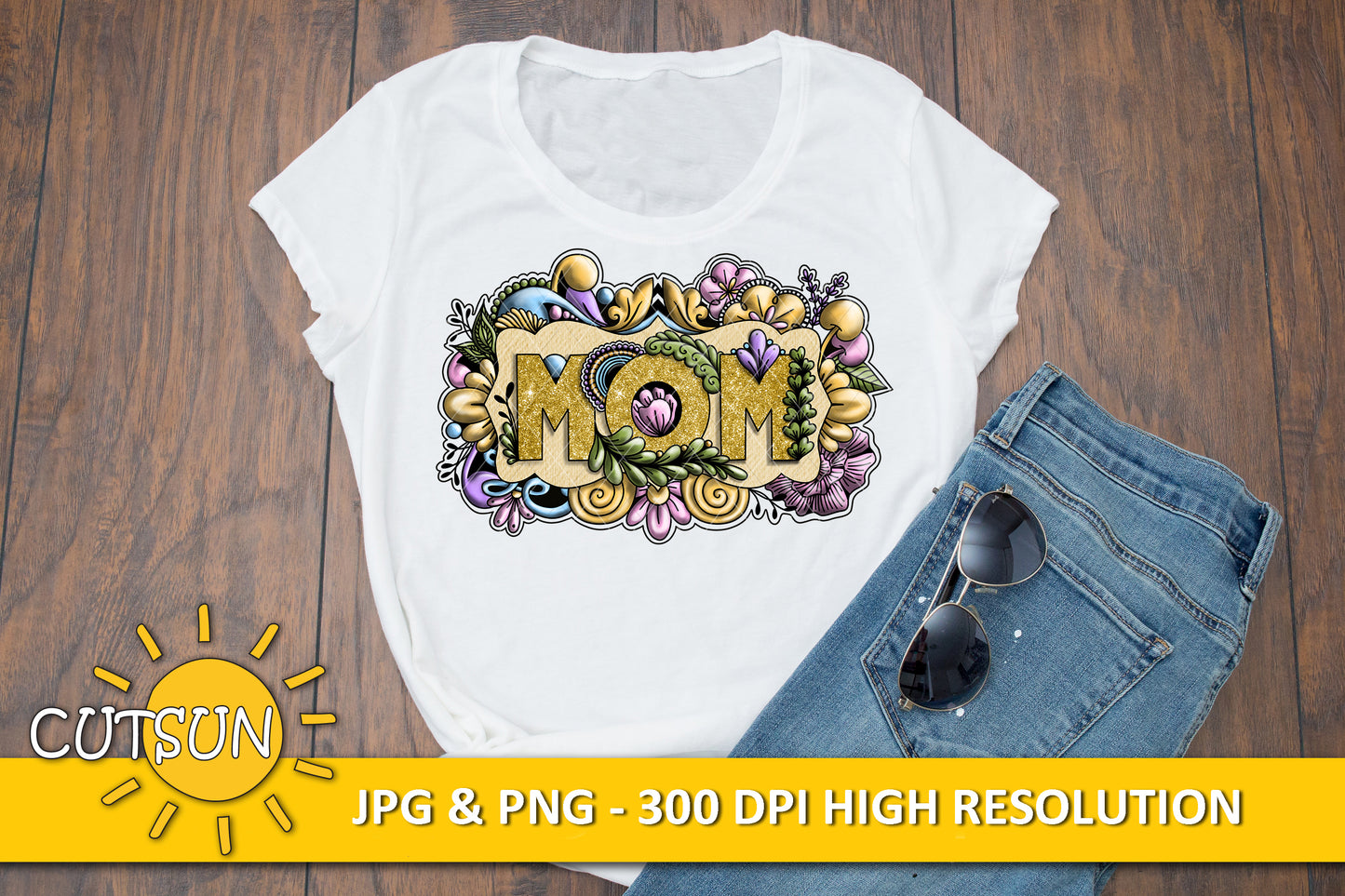 Mother's day sublimation design download | Zentangle Mom PNG | Zentangle Mum PNG