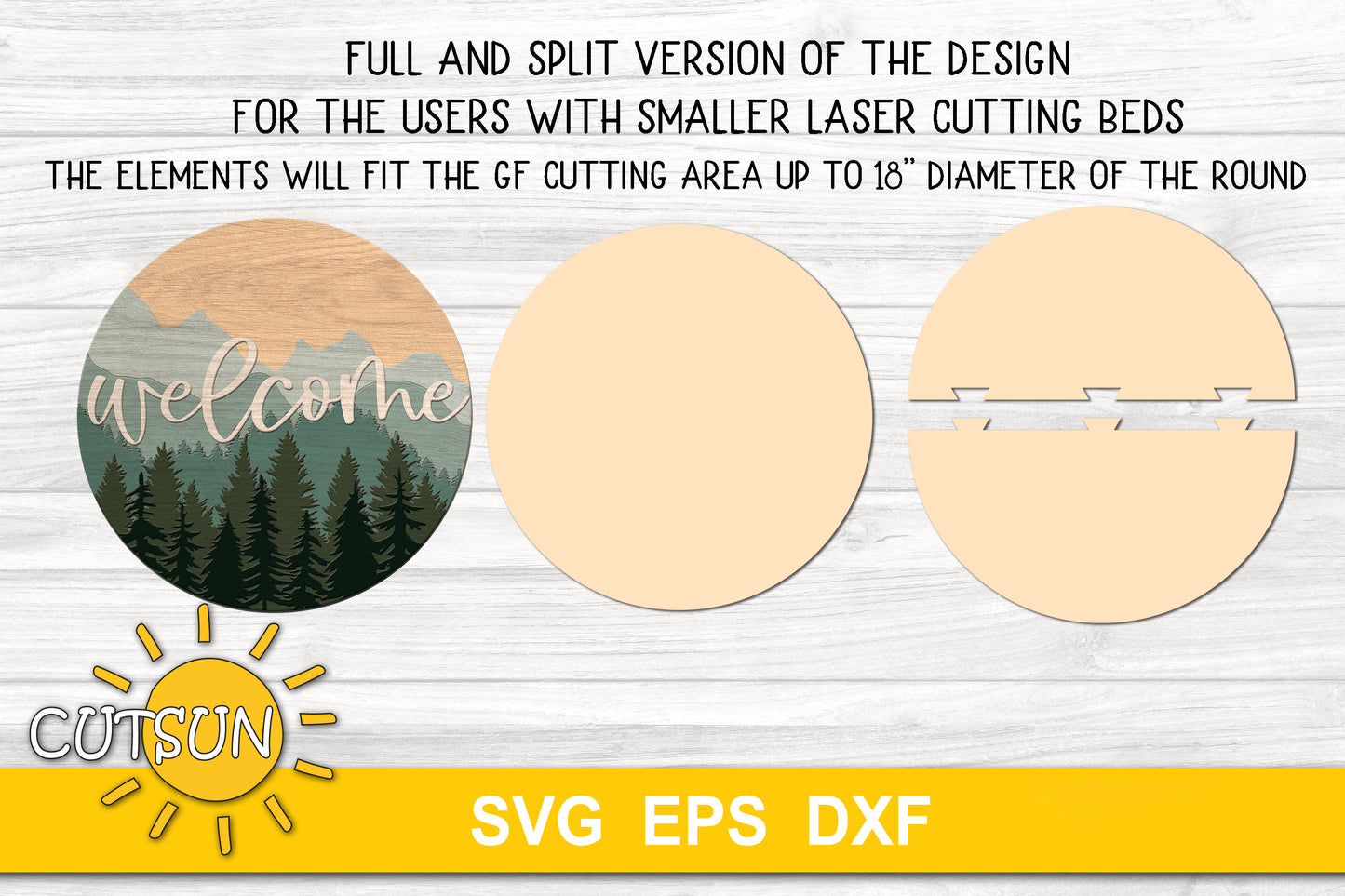 Mountains weclome sign | Woods welcome sign SVG