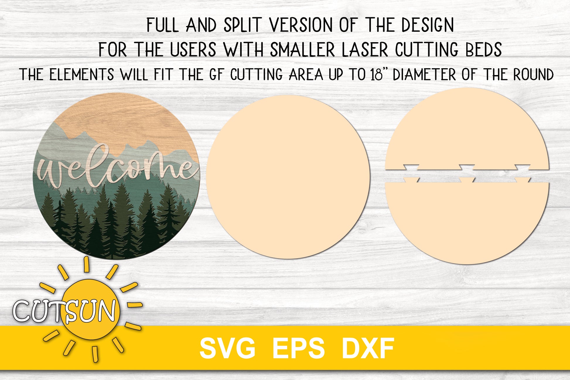 Mountains weclome sign | Woods welcome sign SVG