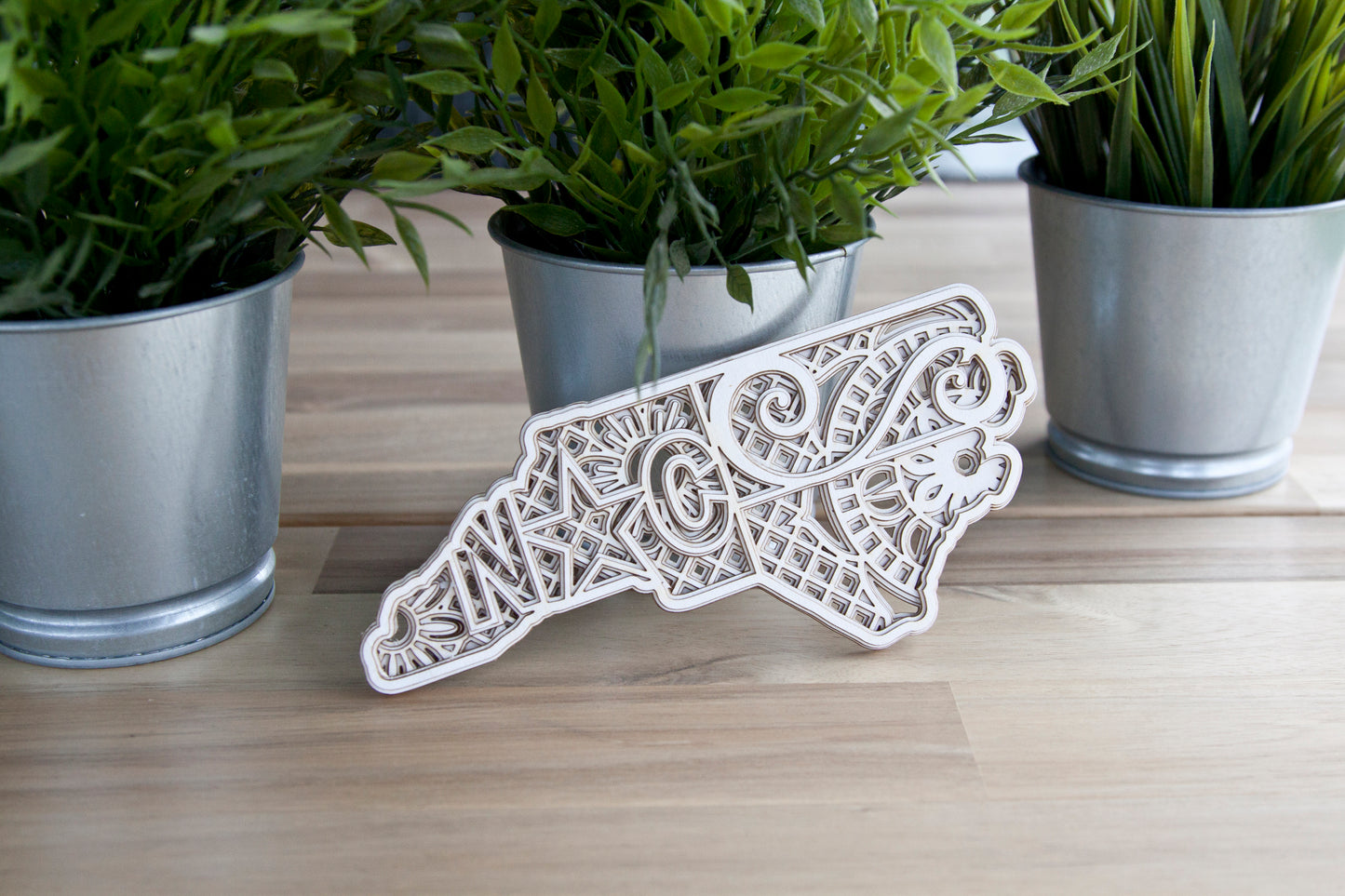 3D Layered North Carolina Mandala SVG