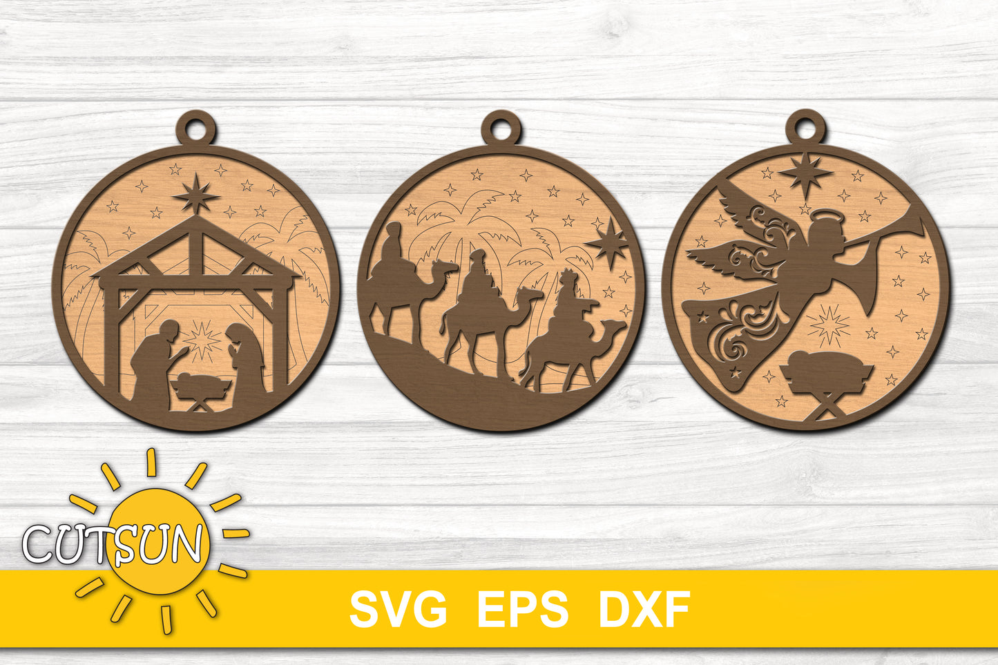 Nativity Scene Christmas ornaments bundle