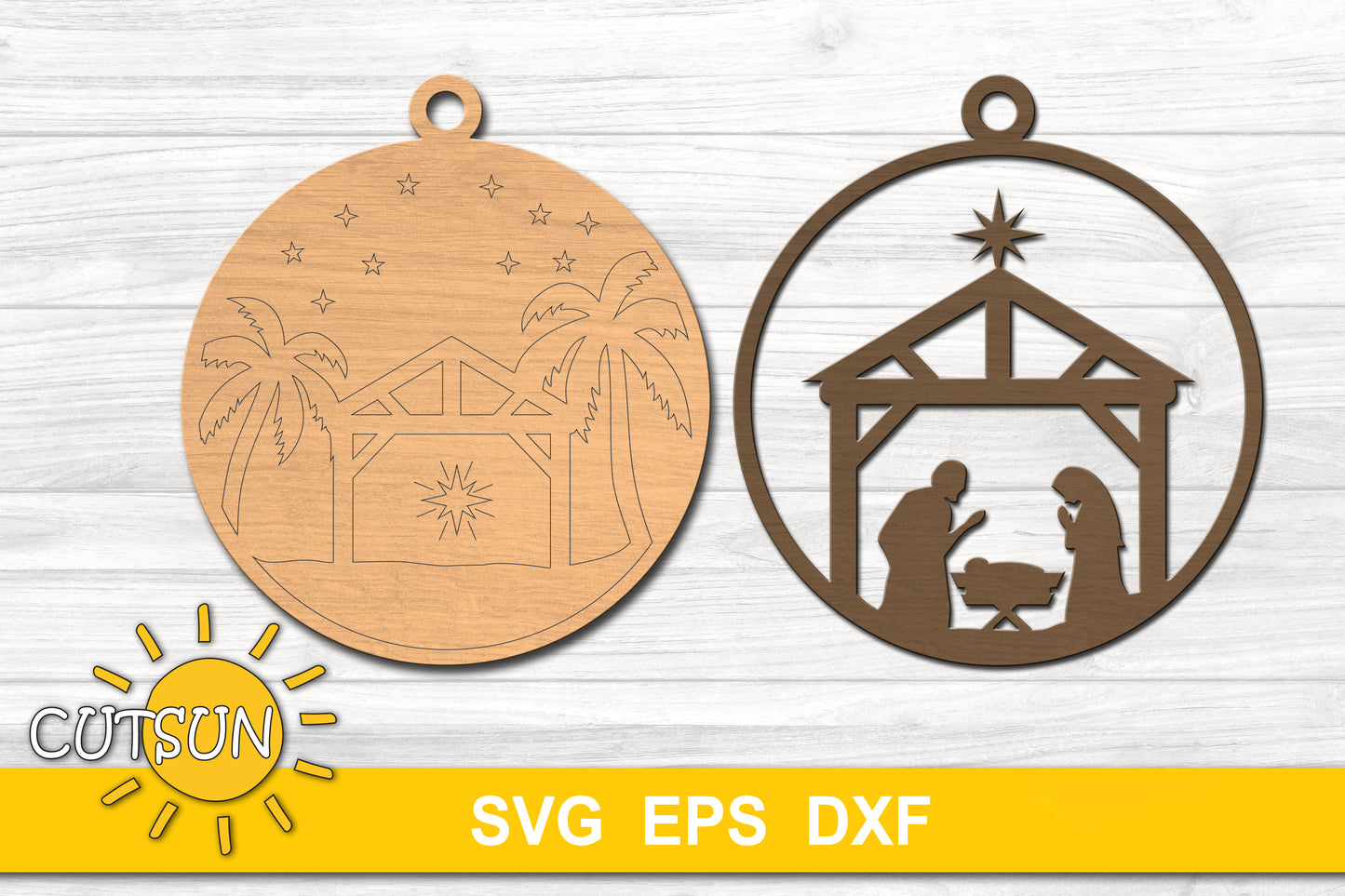 Nativity Scene Christmas ornaments bundle