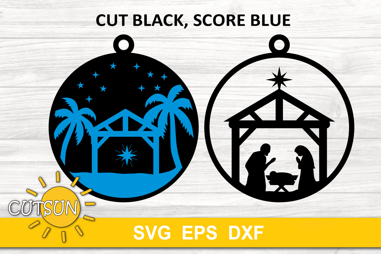 Nativity Scene Christmas ornaments bundle