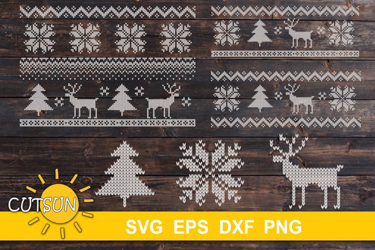 Nordic Knit Patterns SVG