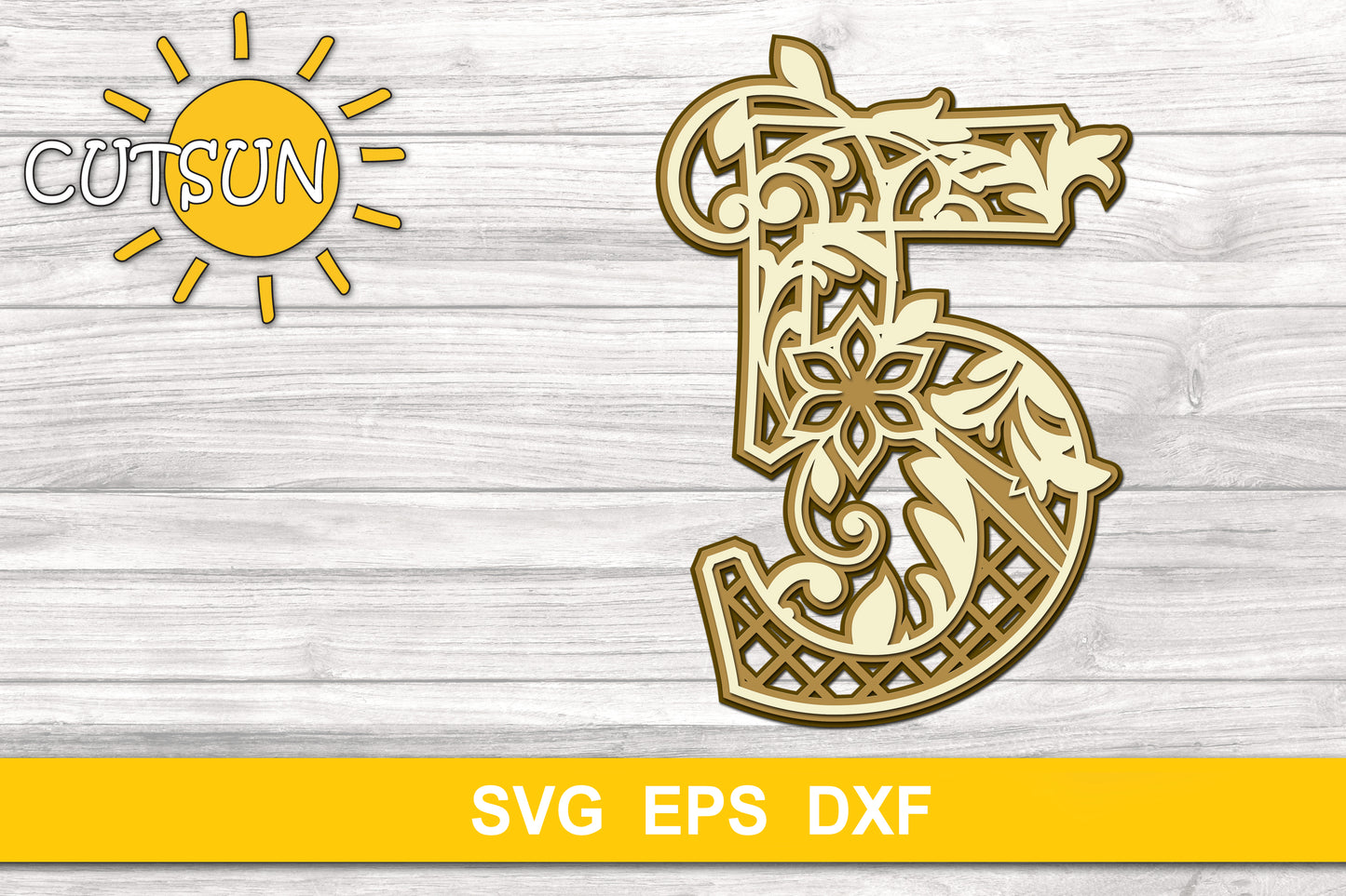 Layered Decorative Numbers SVG Bundle 0-9