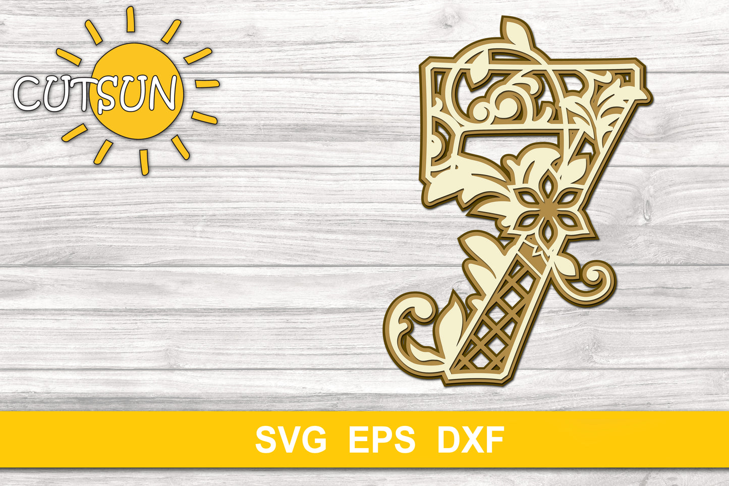 Layered Decorative Numbers SVG Bundle 0-9