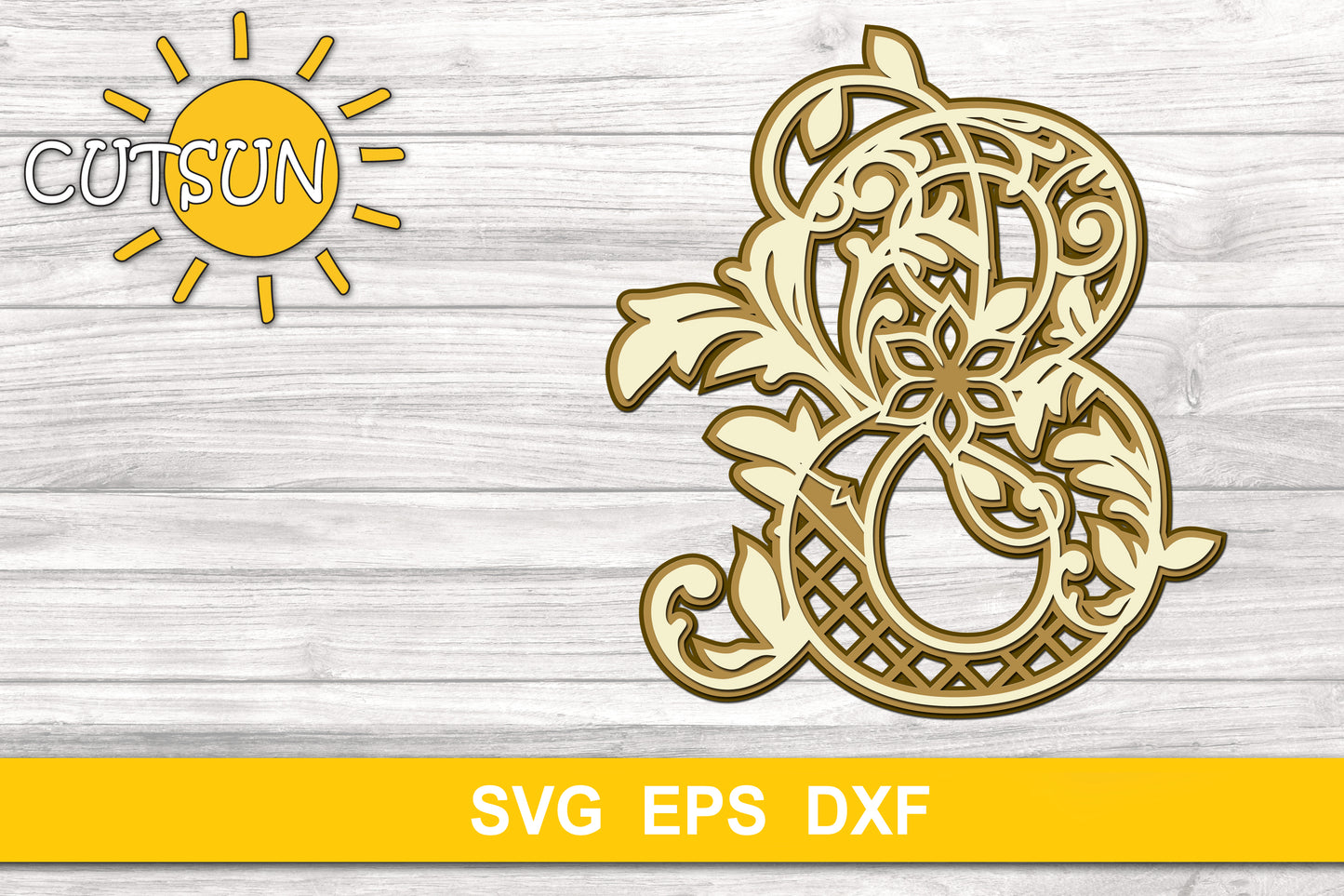 Layered Decorative Numbers SVG Bundle 0-9