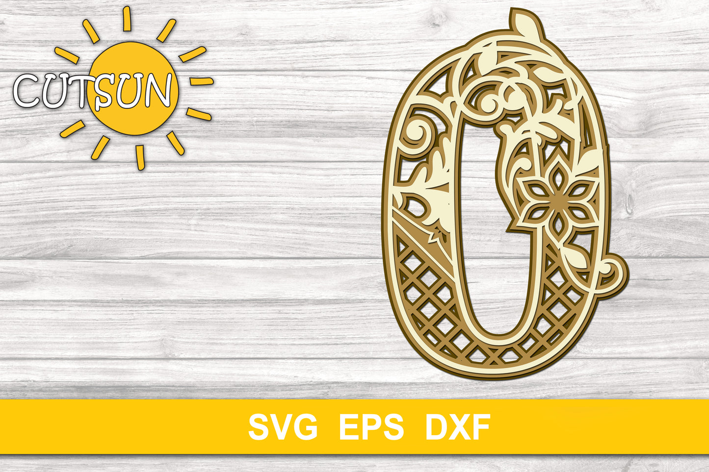 Layered Decorative Numbers SVG Bundle 0-9